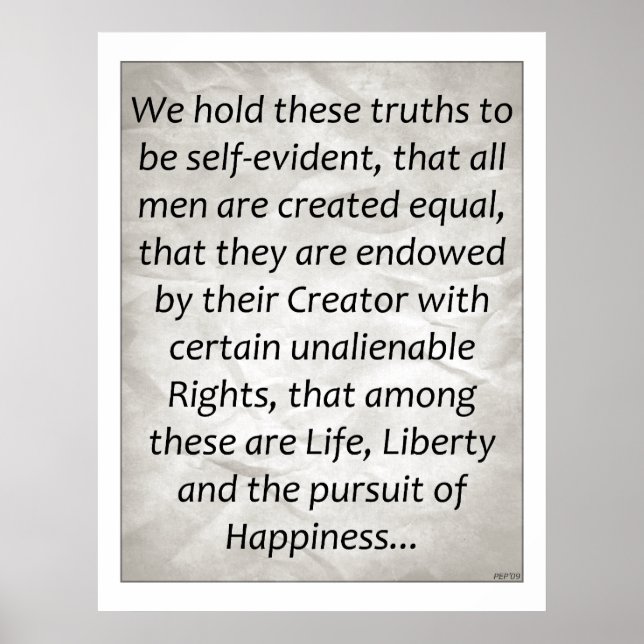 Poster Déclaration d'indépendance (Devant)