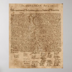 Poster Déclaration d'indépendance