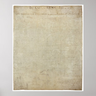 Poster Déclaration d'indépendance Imprimer