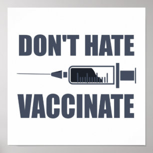 Poster Déclaration pro vaccin Ne pas haïr la vaccination