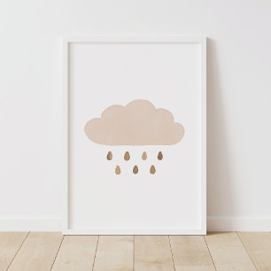 Poster Décodeur Neutre Cloud Boho Boy