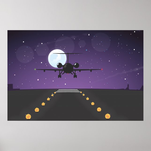 Poster décollage d'avion (Devant)