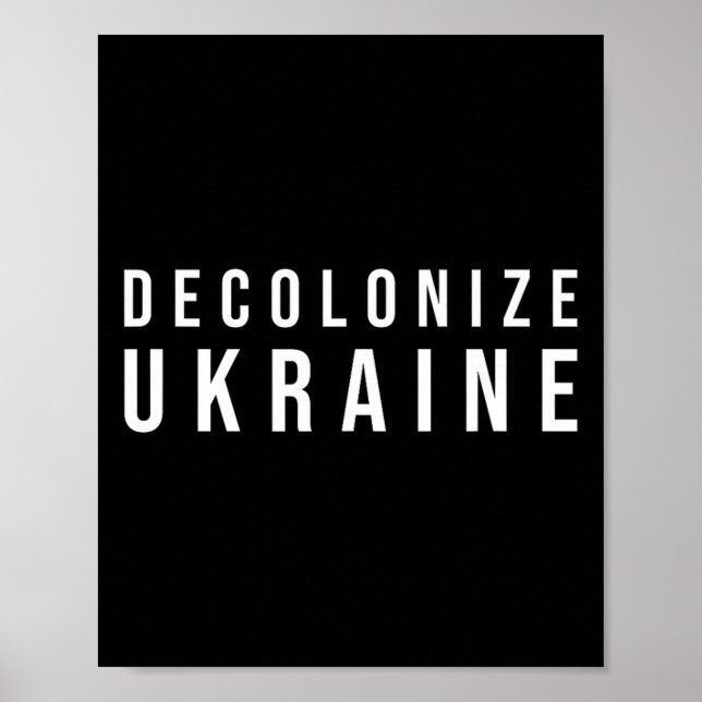 Poster Décoloniser l'Ukraine  (Devant)