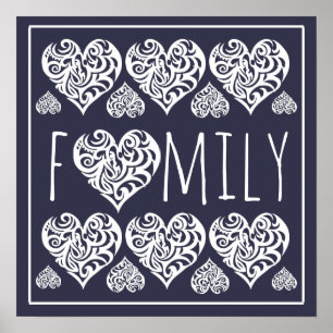 Poster Décor de bureau de maison familiale