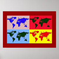 décor de carte pop art