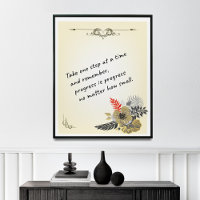 Décor de mur de persévérance, citations inspirante