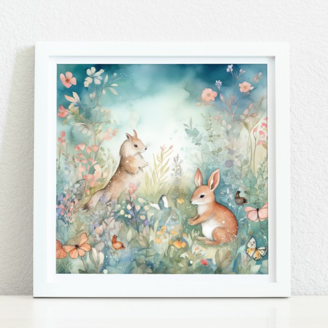 POSTER DÉCOR DE NURSERY EN BOIS ENCHANTÉ (ENCHANTED WOODLAND NURSERY DECOR)