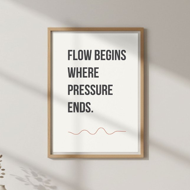 Poster Décor de studio calme. Citation créative minimalis (Créateur téléchargé)