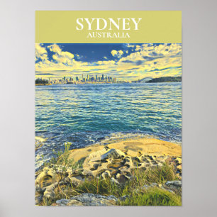 Poster Décor des murs de voyage du port de Sydney