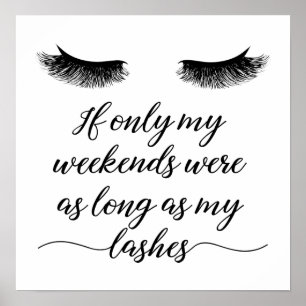 Poster Décor Lash, Studio Lash, Citation Lash Mode