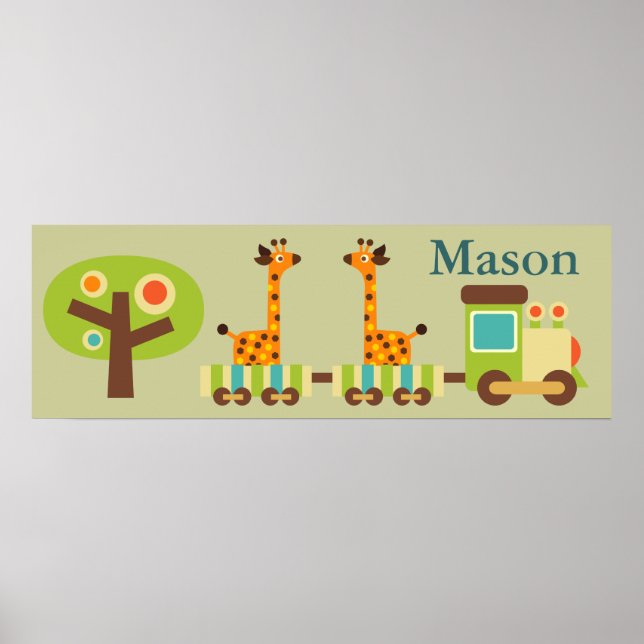 Poster Décor mignon personnalisé pour les enfants (Devant)