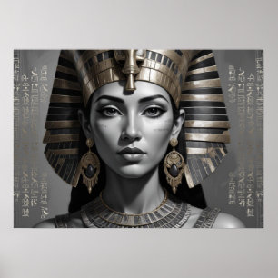 Poster Décor mural de reine pharaonique – Égyptien intemp