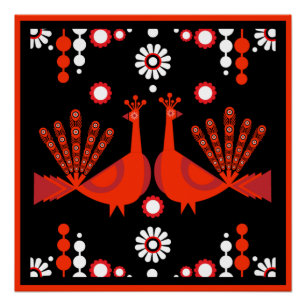 Poster Décor original Peacock Art Home