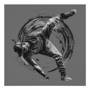 Poster Décor Style urbain Monochrome Motion Art