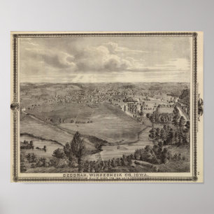 Poster Decorah, Winnesheik Co, Iowa