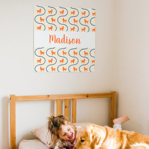 Poster Décoration de chambre d'enfants avec nom personnal