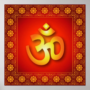 Poster Decorative Om