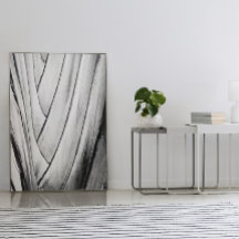 Poster d'écorce de bananier - Mur monochrome Abstr