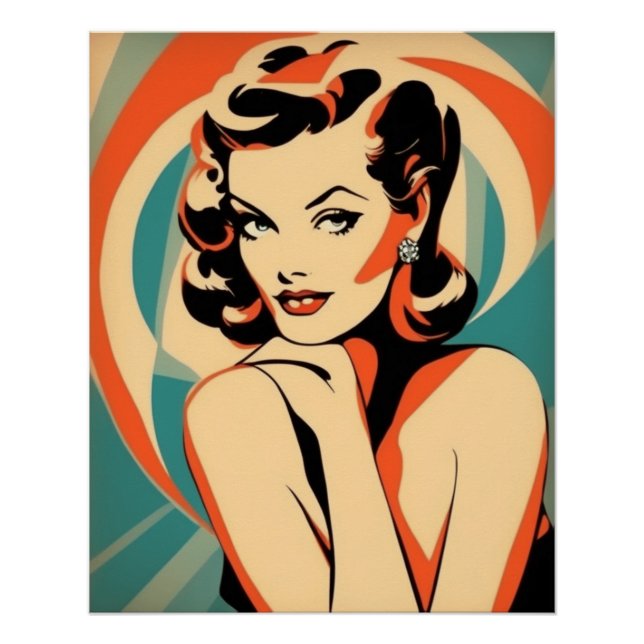 Poster décoré d'objets muraux (Devant)