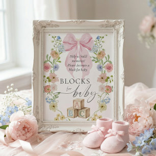 Poster Décorer un bloc pour le panneau de bébé