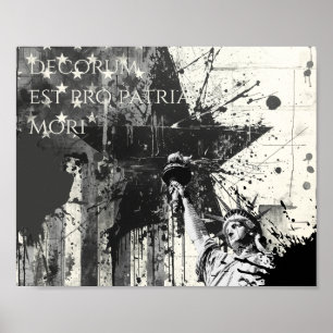 Poster Decorum Est Pro Patria Mori Art Patriotique Libert