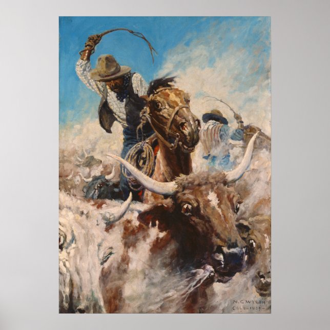 Poster Découper par Newell Convers Wyeth (Devant)