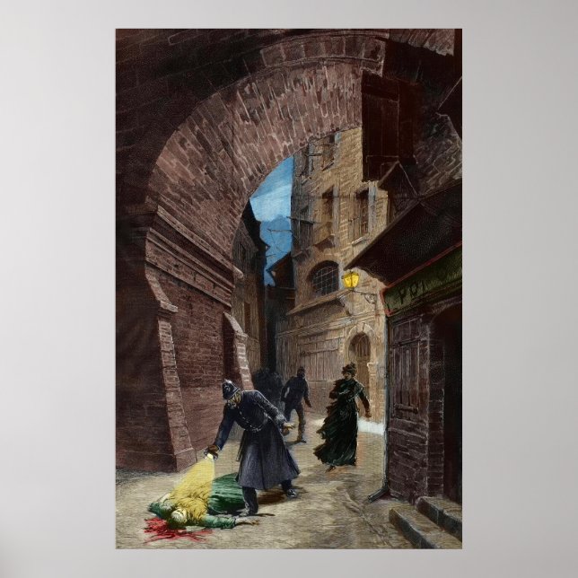 Poster Découverte d'une victime de Jack le Ripper (Devant)
