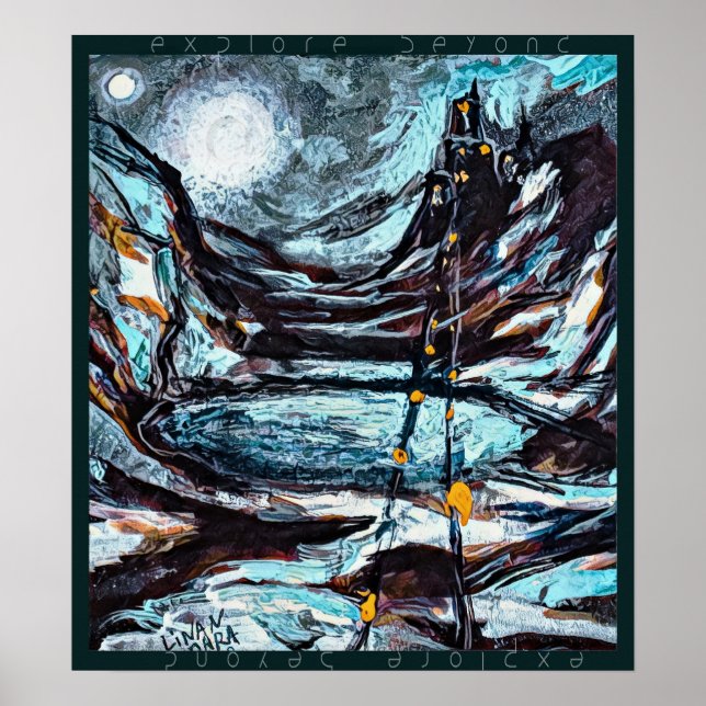 Poster Découvrez Au-delà d'un art imaginaire avec un chât (Devant)