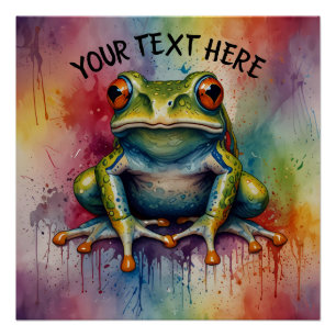 Poster Découvrez la magnifique grenouille captivante