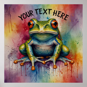 Poster Découvrez la magnifique grenouille captivante