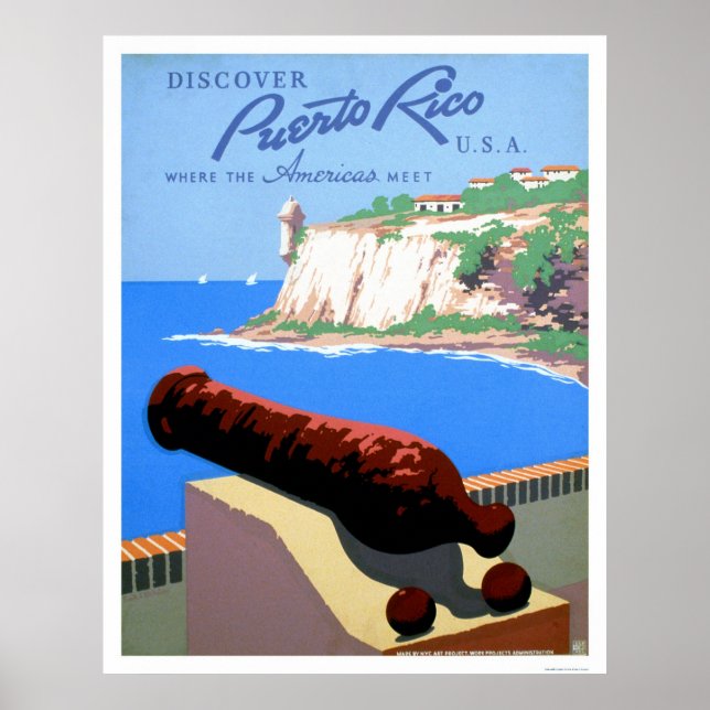 Poster Découvrez le WPA Porto Rico 1940 (Devant)