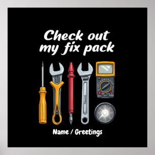 Poster Découvrez Mon Pack Fixe Le Kit Premium Personnalis