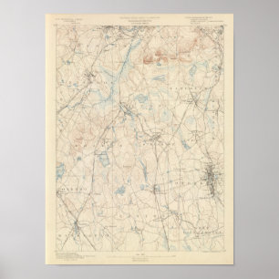 Poster Dedham, le Massachusetts