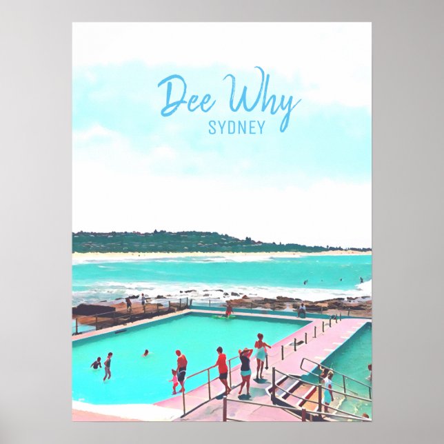 Poster Dee Why Northern beach sydney (Devant)