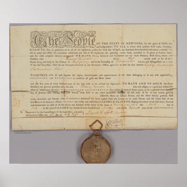 Poster Deed, New York (Devant)