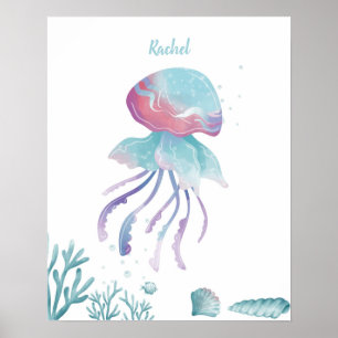 Poster Deep Jellyfish Love Personnalisable