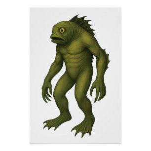 Poster Deep One - Du Bestiaire Cosmique d'Innsmouth