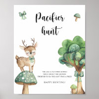 Deer - chasse à la pacifiste baby shower de jeu po