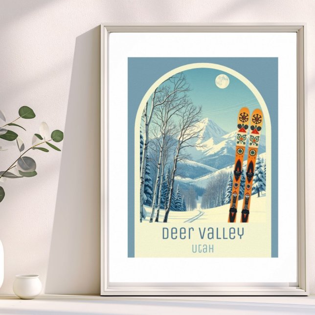 Poster Deer Valley Utah ski resort  (Créateur téléchargé)
