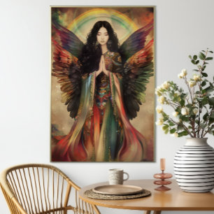 Poster Déesse arc-en-ciel Iris Mythologie grecque Art boh
