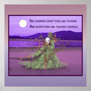Poster Déesse Et Lune