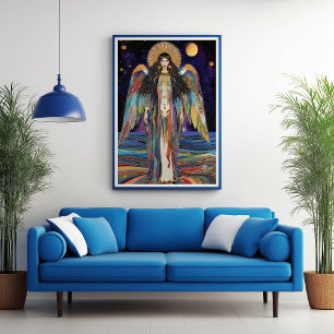Poster Déesse étoile Anunnaki Inanna Art nouveau
