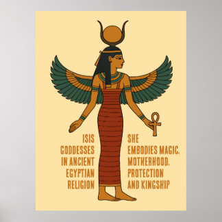 Poster Déesse Isis - Histoire Égyptienne Ancienne