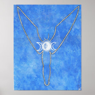 Poster déesse montante