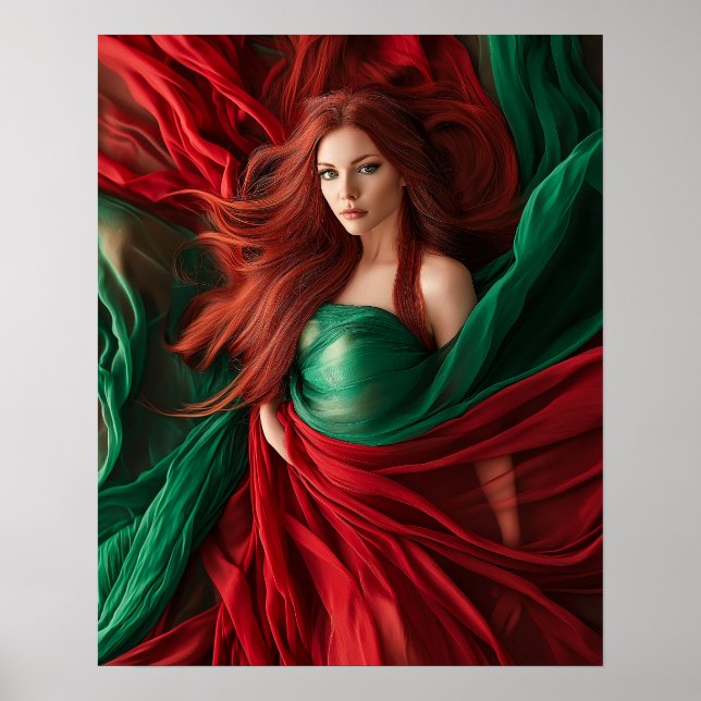 Poster Déesse rouge (Devant)