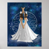 Déesse Zodiac Gemini Avec Planète Mercure