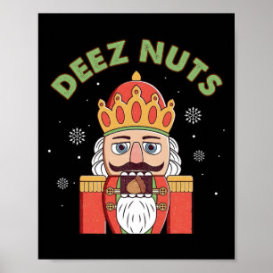 Poster Deez Nuages Nutcracker Nut Hommes Femmes Fun Noël 