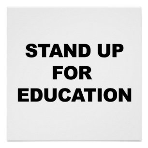 POSTER DÉFENDRE L'ÉDUCATION