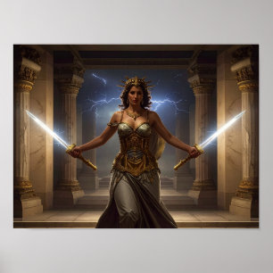 Poster Défenseur de la démocratie Lady Liberty Art de fan