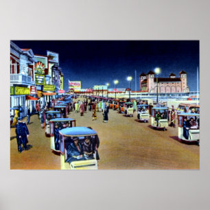 Poster Défilé de chaise de New Jersey d'Atlantic City la